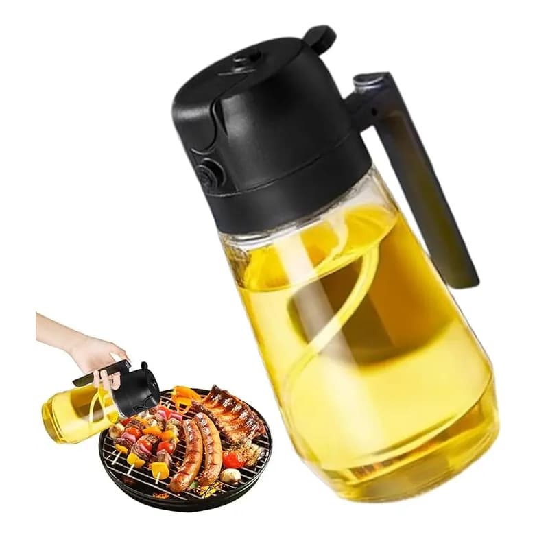 Pulverizador Borrifador Dosador Vidro 470Ml Spray Dispenser Galheteiro Vinagre Azeite Utensilio Cozinha