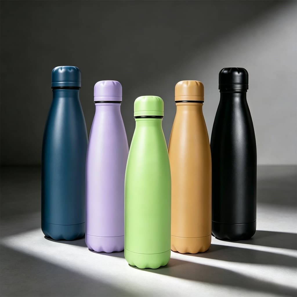 Garrafa Água Térmica Inox Colorida 500ml para Academia, Escola e Escritório
