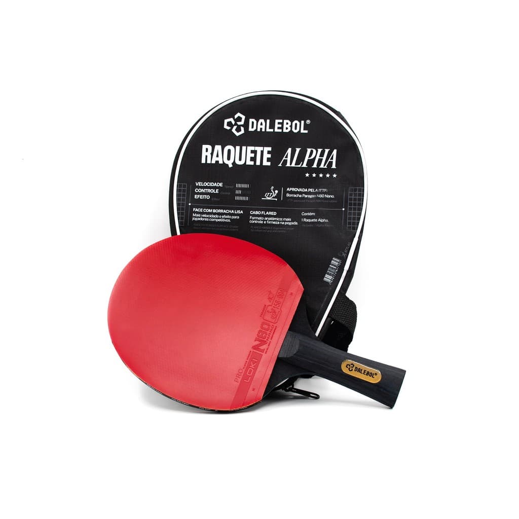 Raquete Dalebol Profissional De Ping Pong 5 Estrelas Ittf