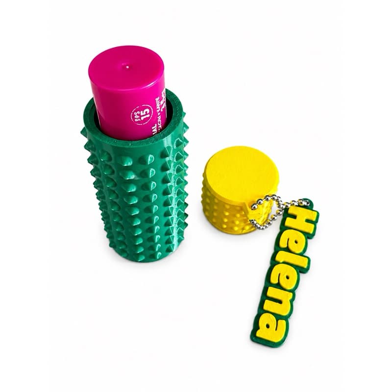 Porta Batom  com Nome Personalizado e Cores Personalizadas – Impressão 3D Copa do Mundo Cores Variadas