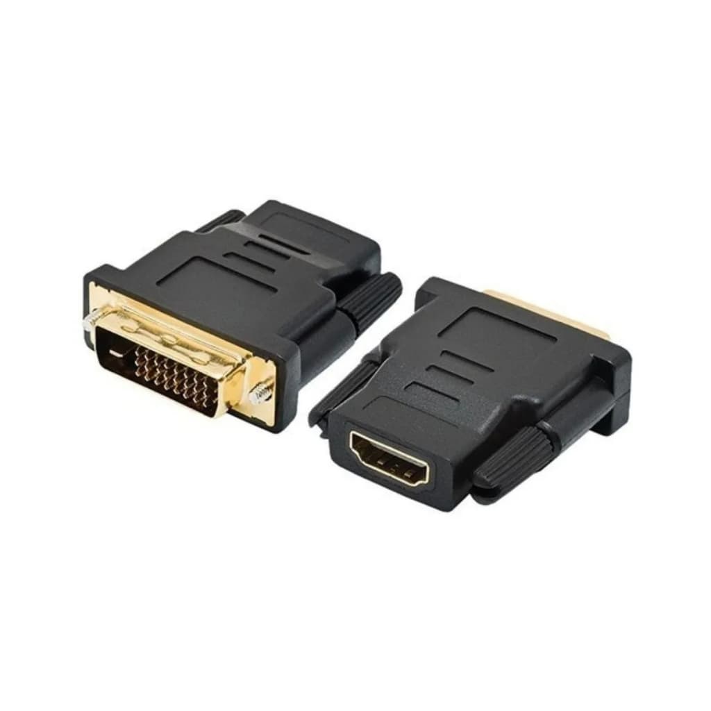Adaptador Pluscable DVI 24+1 Macho Para HDMI Fêmea Full HD