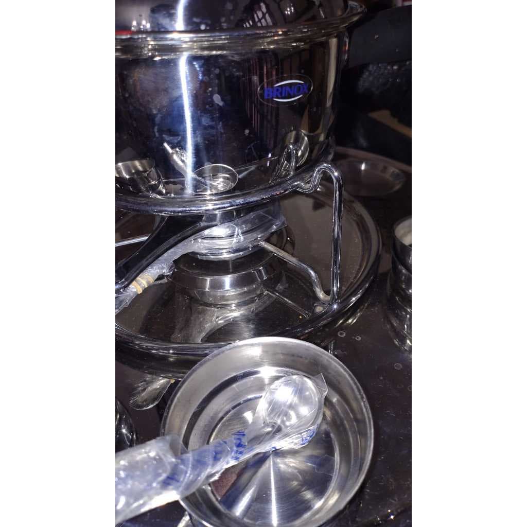 Conjunto de Fondue Inox Completo Brinox 6 lugares