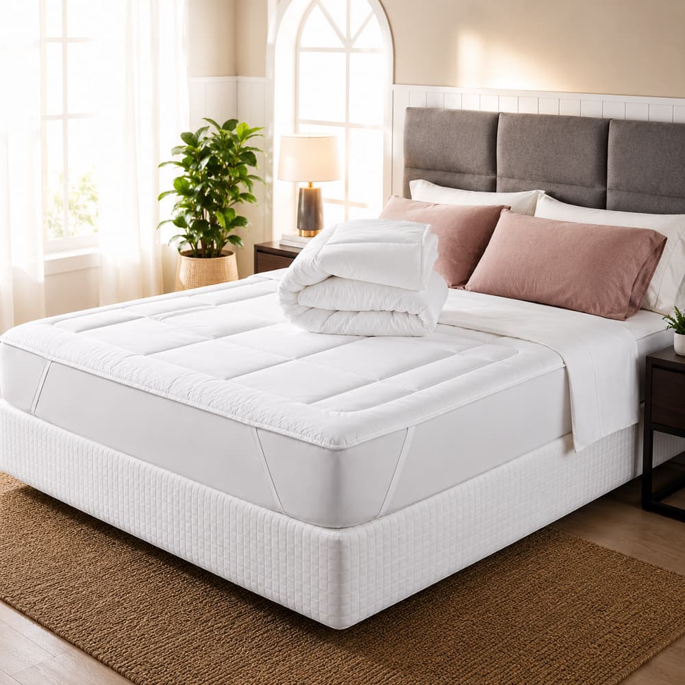 Pillow Top Protetor Colchão 400 Fios Casal Solteiro Queen King Size Extra Macio