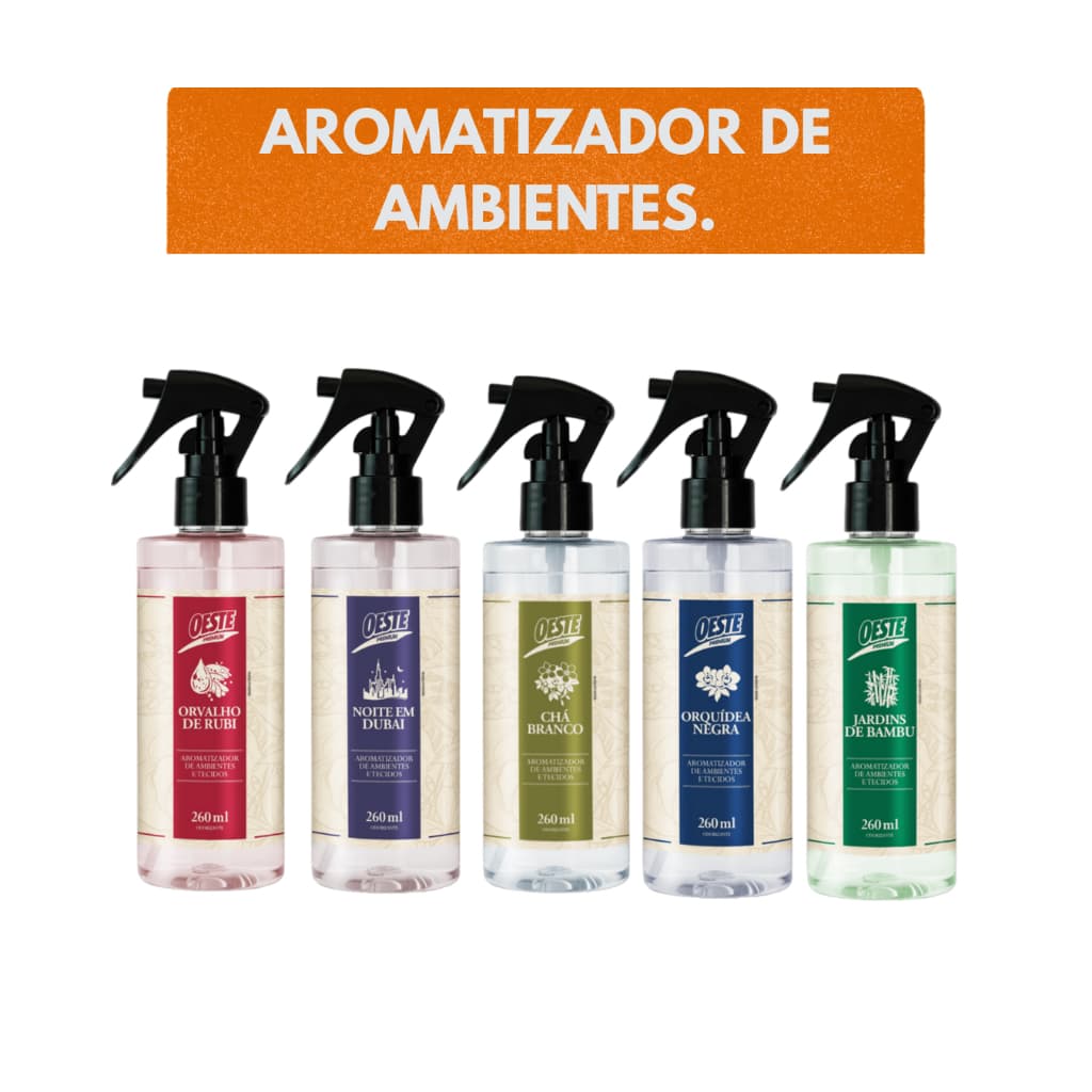 AROMATIZADOR DE AMBIENTES E TECIDOS 260ml - AROMATIZA O AMBIENTE - REFRESCA - TECIDOS  - RENDE MUITO.