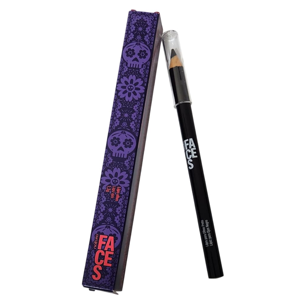 Natura Lápis Para Olhos Preto Faces 1,3g