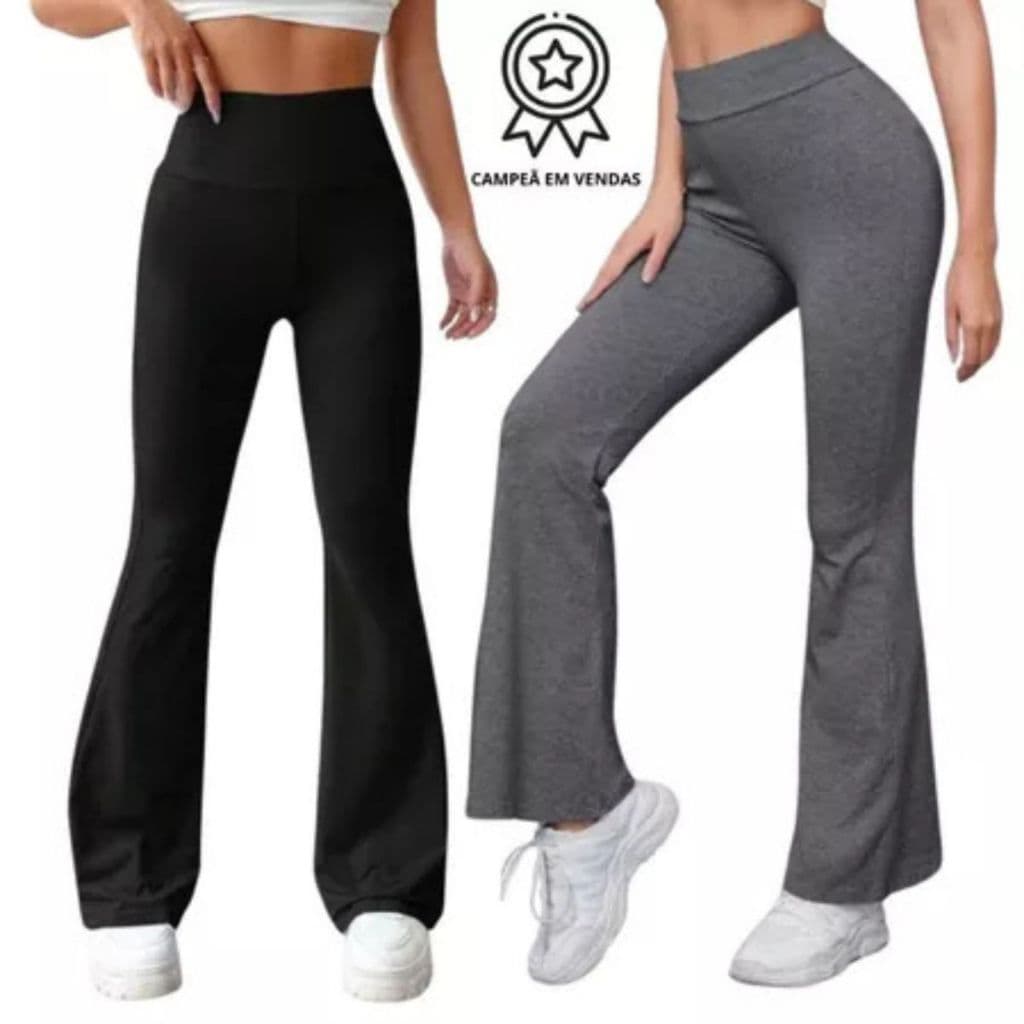 Calça Legging Bailarina Flare Cintura Alta PROMOÇÃO