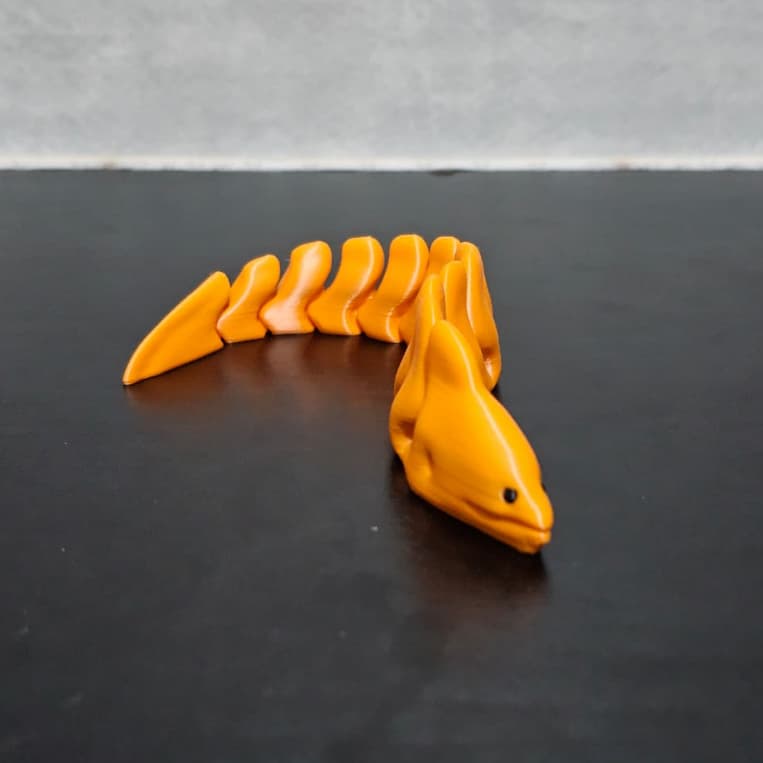 Moreia Articulada 3D | 17cm | Impressão 3D | Animal Flexível | Decoração | Presente Criativo