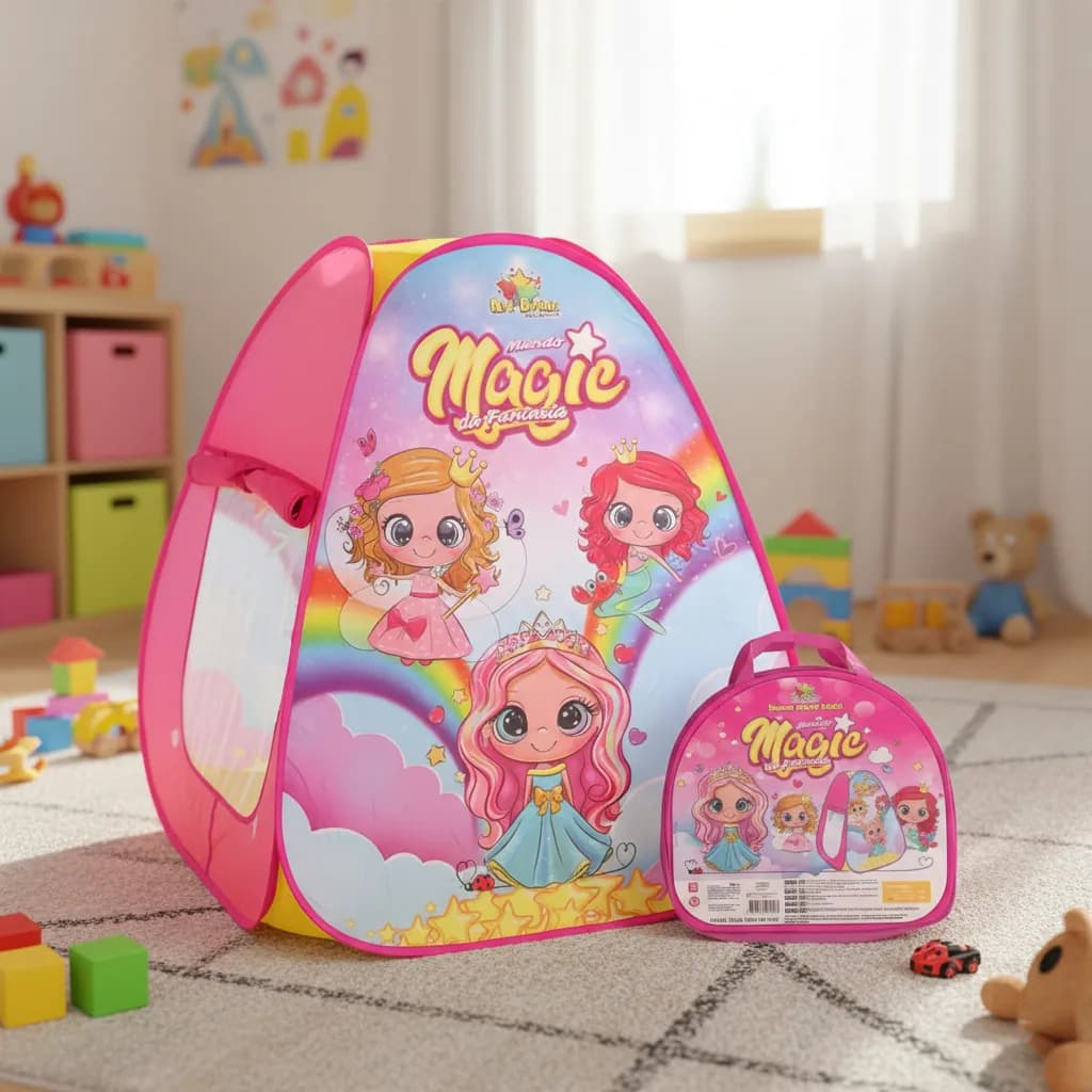 Barraca Infantil Menina Rosa Grande Cabana Tenda Menino Verde