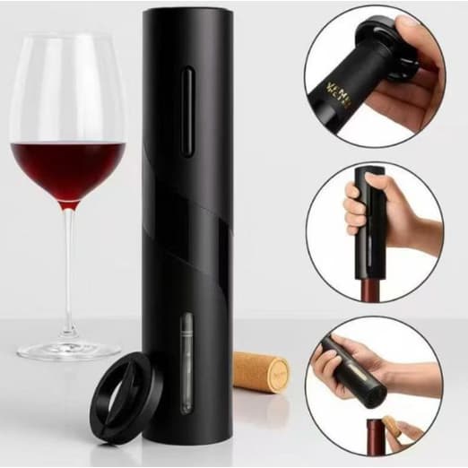 Abridor de Vinho Saca Rolhas Portátil Pilha