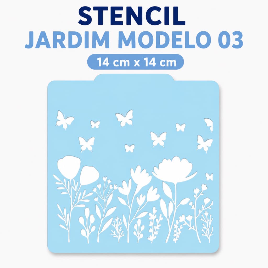 STENCIL JARDIM (MODELO 03)