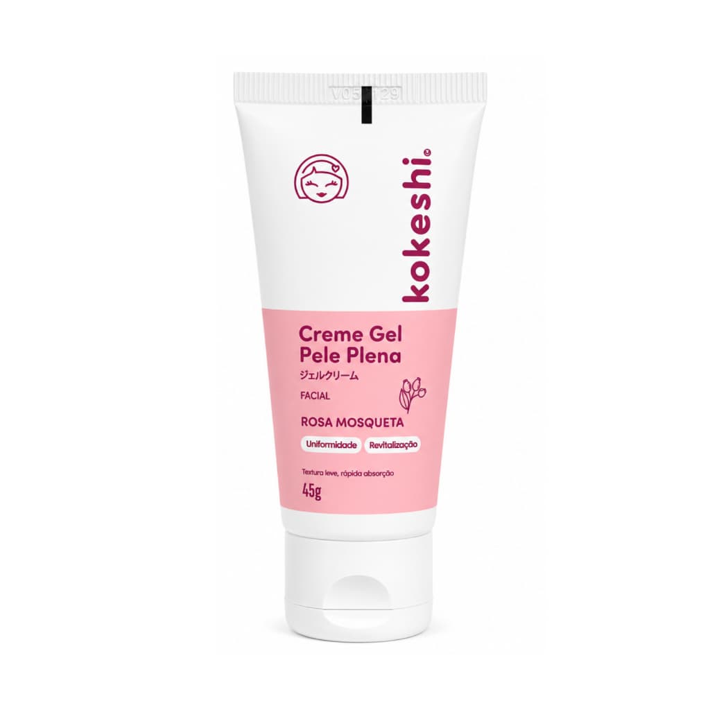 Creme Gel Facial Pele Plena Kokeshi Antienvelhecimento 45g