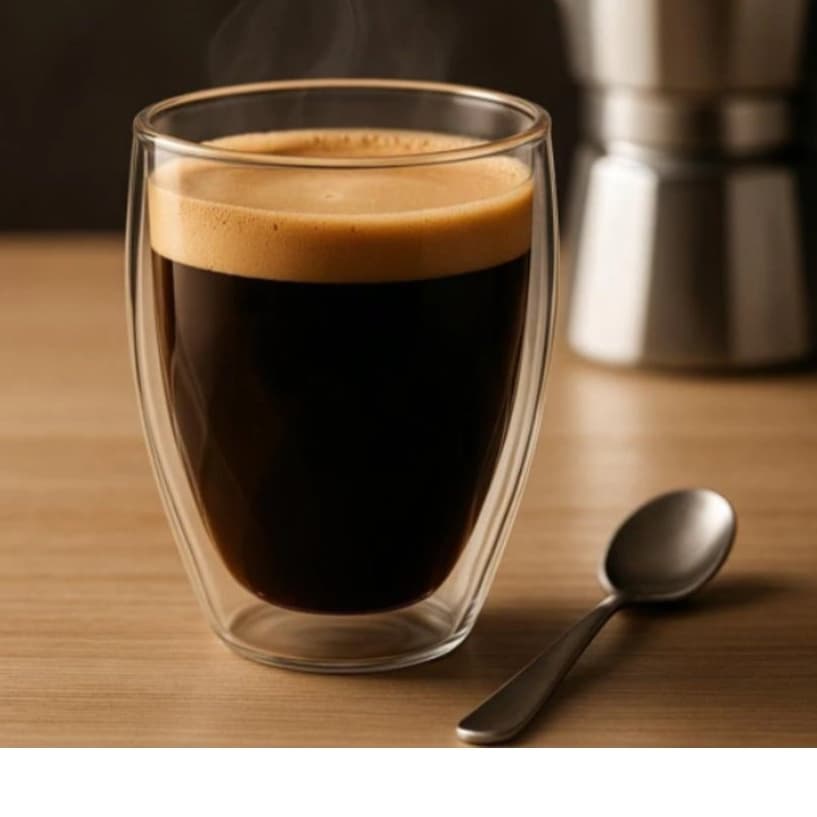 Copo Vidro Parede Dupla 80/250/350ml – Não Queima a Mão | Mantém Quente e Gelado | Kit 2 Unidades