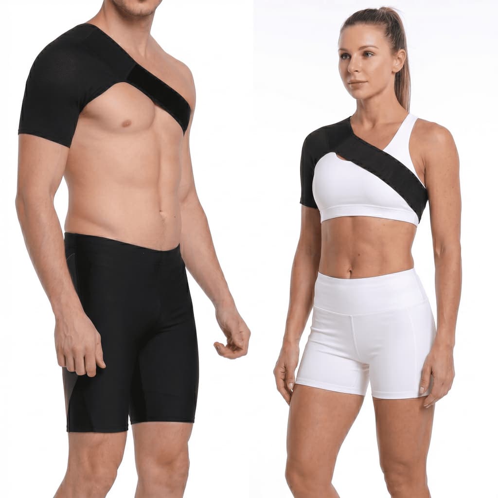 Ombreira Protetor Suporte de Ombro e Clavícula Neoprene Treino Academia Lesões