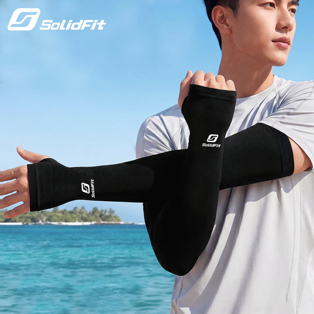 Solidfit Manguito UV50+ SolidFit Proteção Solar Ciclismo Corrida Ar Livre Resfriamento