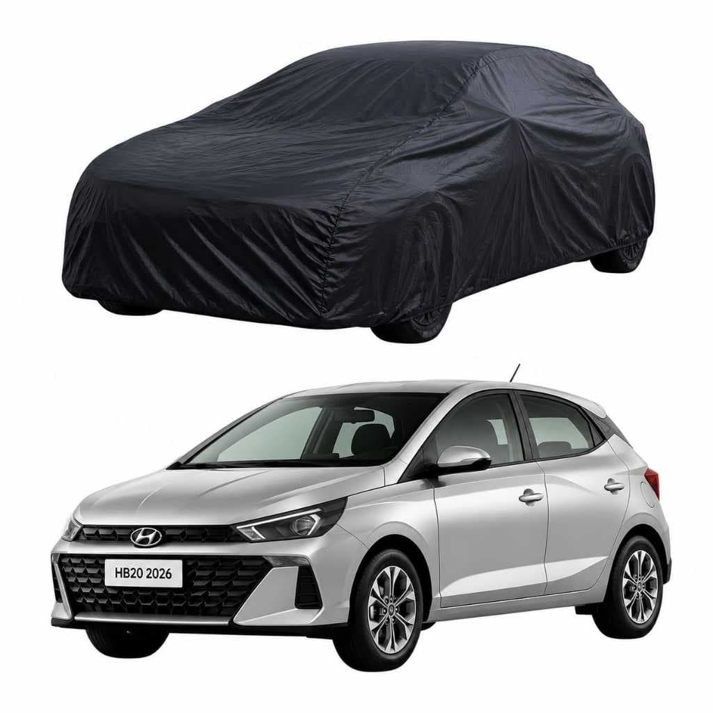 Capa Proteção Carro Couro 100% Forro Algodão Hb20 2012-2026