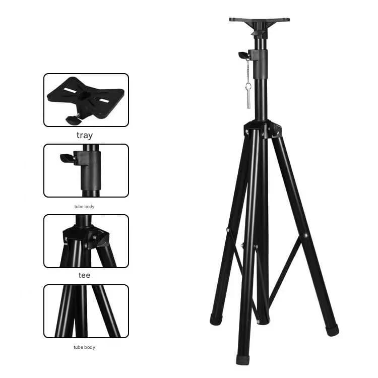 Suporte profissional para caixa de som 180 cm  suporte aguenta 60 quilos.-TOMATE-MTG-3022
