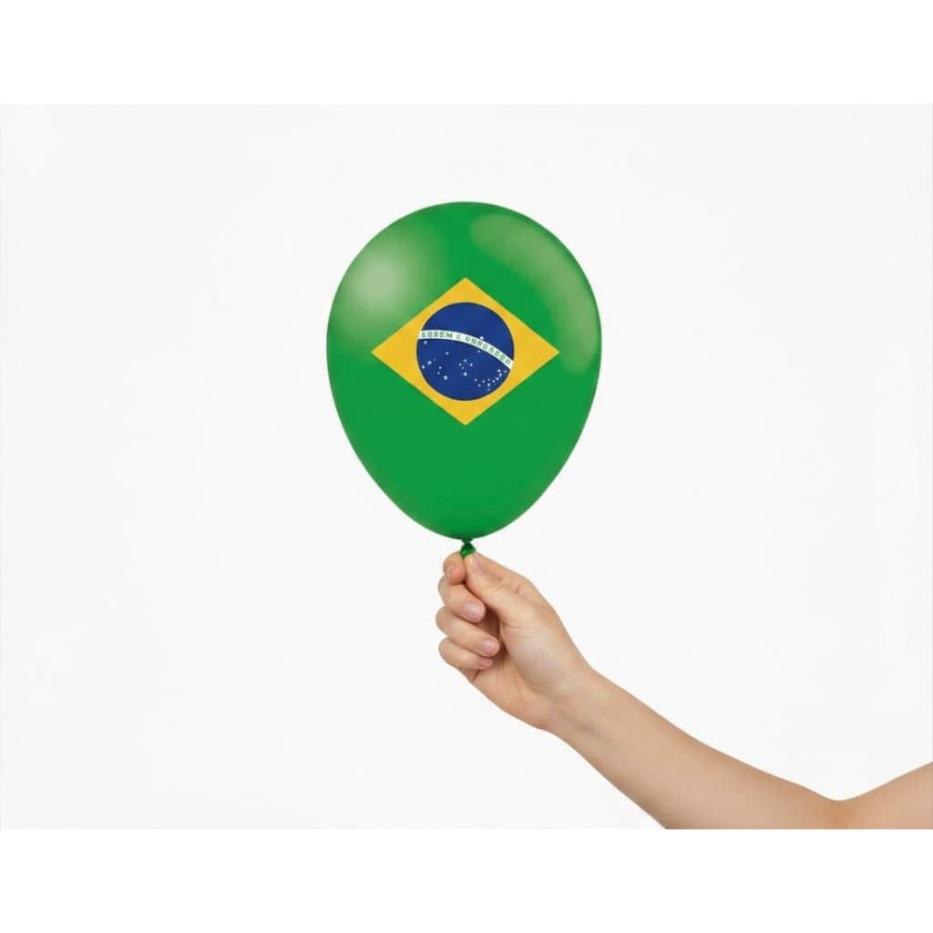 Kit 25 Bexiga Decoração Festa Copa do Mundo Brasil 2026 Verde Amarelo Seleção