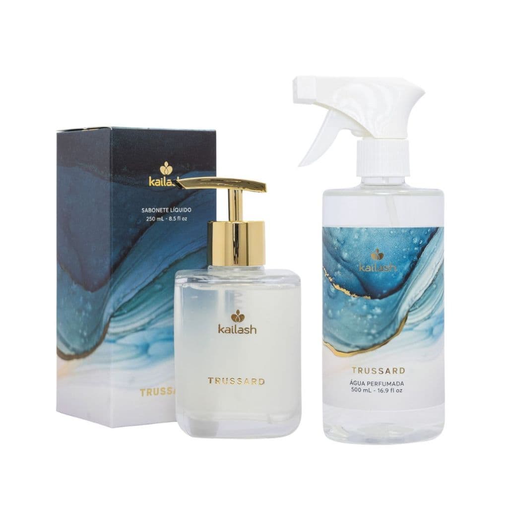 Kit Kailash Trussard Água Perfumada 500ml + Sabonete 250ml | Fragrância Premium