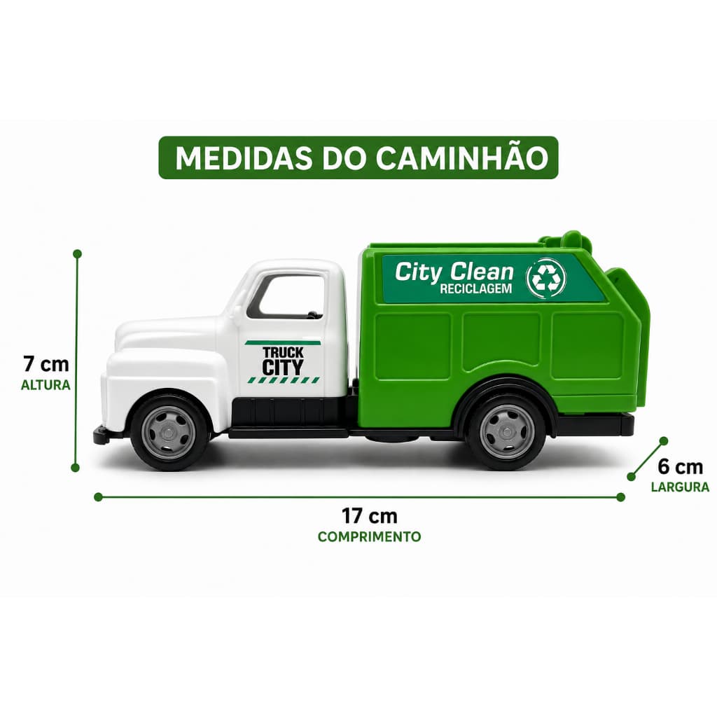 CAMINHÃO DE LIXO - 570 - ORANGE TOYS
