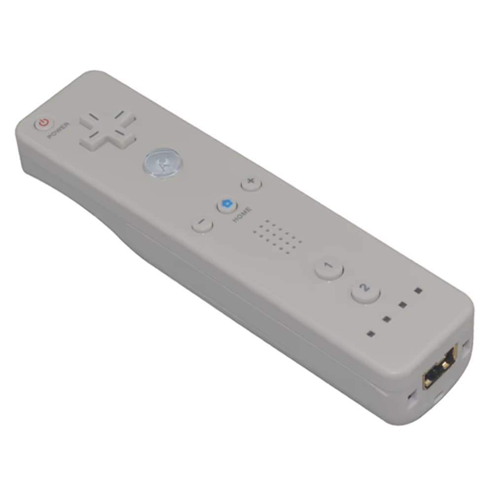 Controle remoto compatível c/ Nintendo® Wii™ e Wii U, c/ Motion Plus integrado (cor branca)