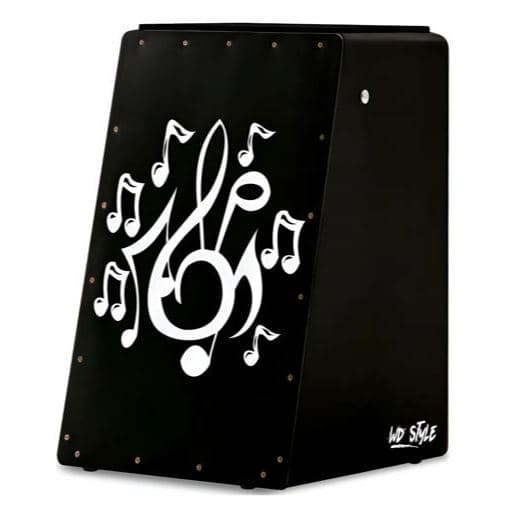 CAJÓN WD STYLE ELÉTRICO PROFISSIONAL | PRETO | MUSICAL