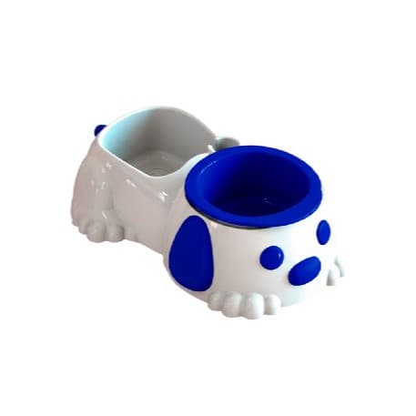 Comedouro Duplo Automático Pet Nº 3 Bebedouro Garrafa PET 500ml Antiderrapante Pata Forte
