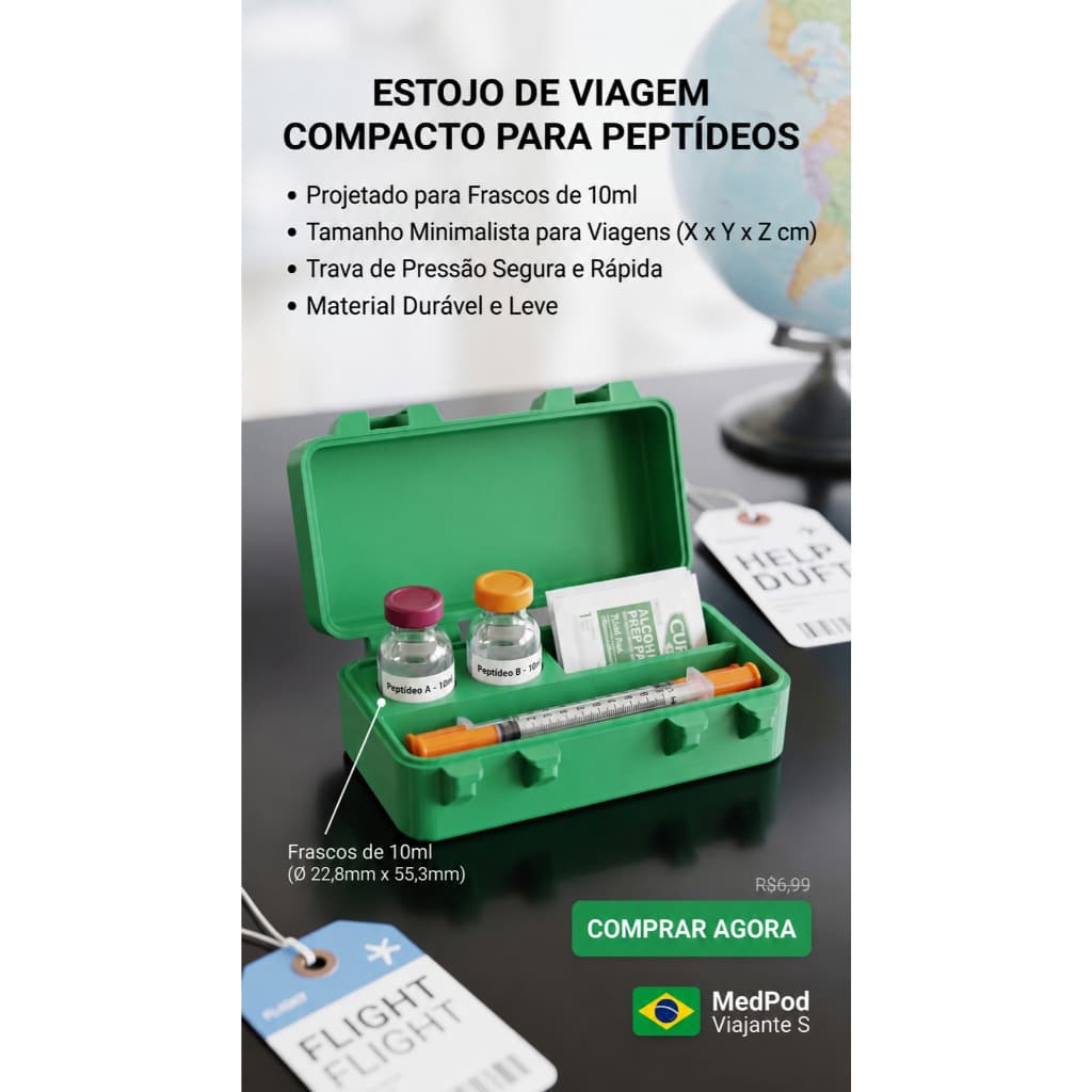 Estojo Suco Compacto para Frascos 10ml | Organização, Proteção e Discrição para o Dia a Dia