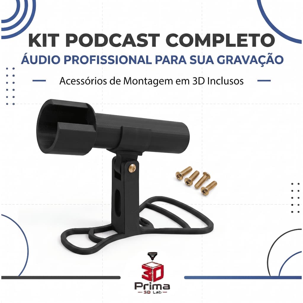 Kit Completo (Pedestal de Mesa + Empunhadura BOYA)