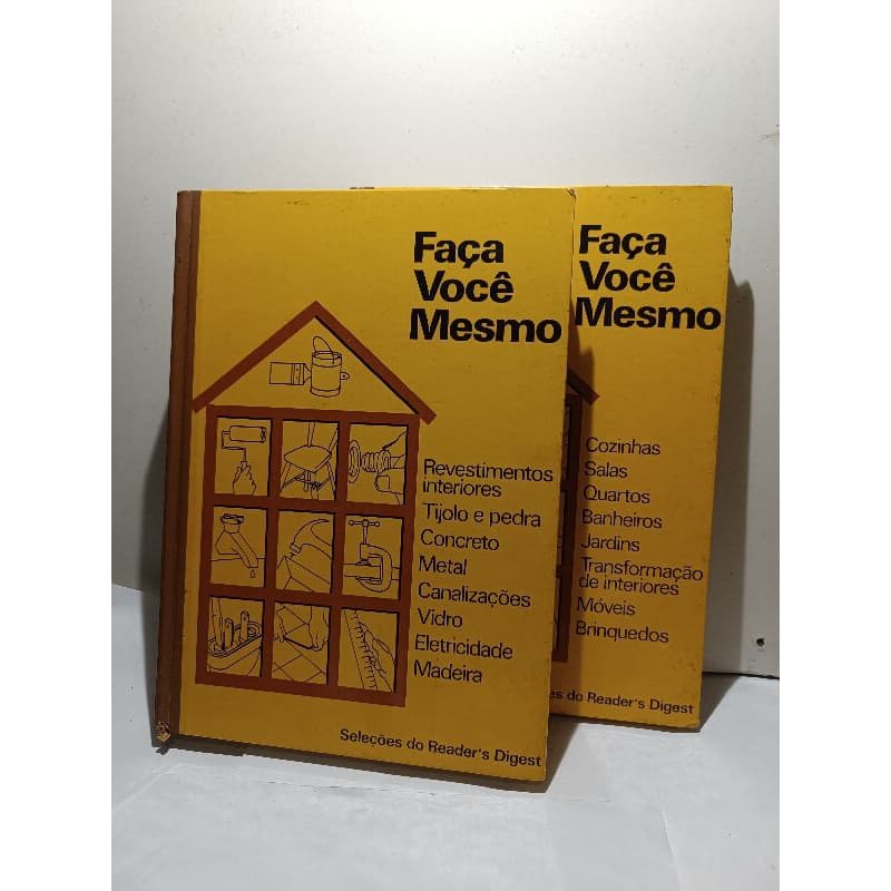 Livro de 1979 Faça você mesmo vol. 1 e 2 com marcas leia a descrição