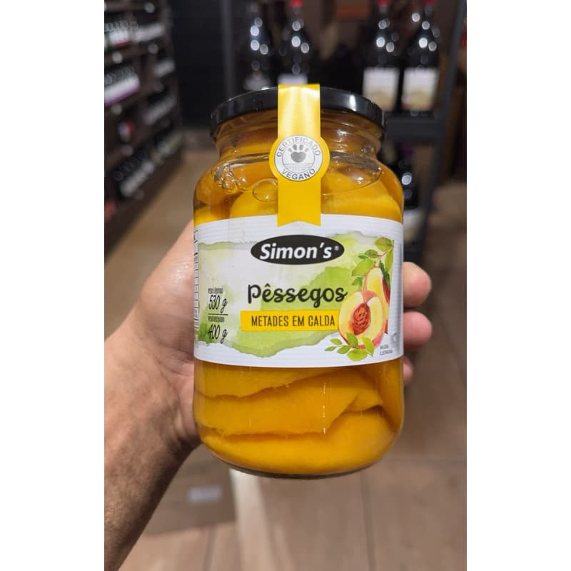 pêssego metade em calda 400g