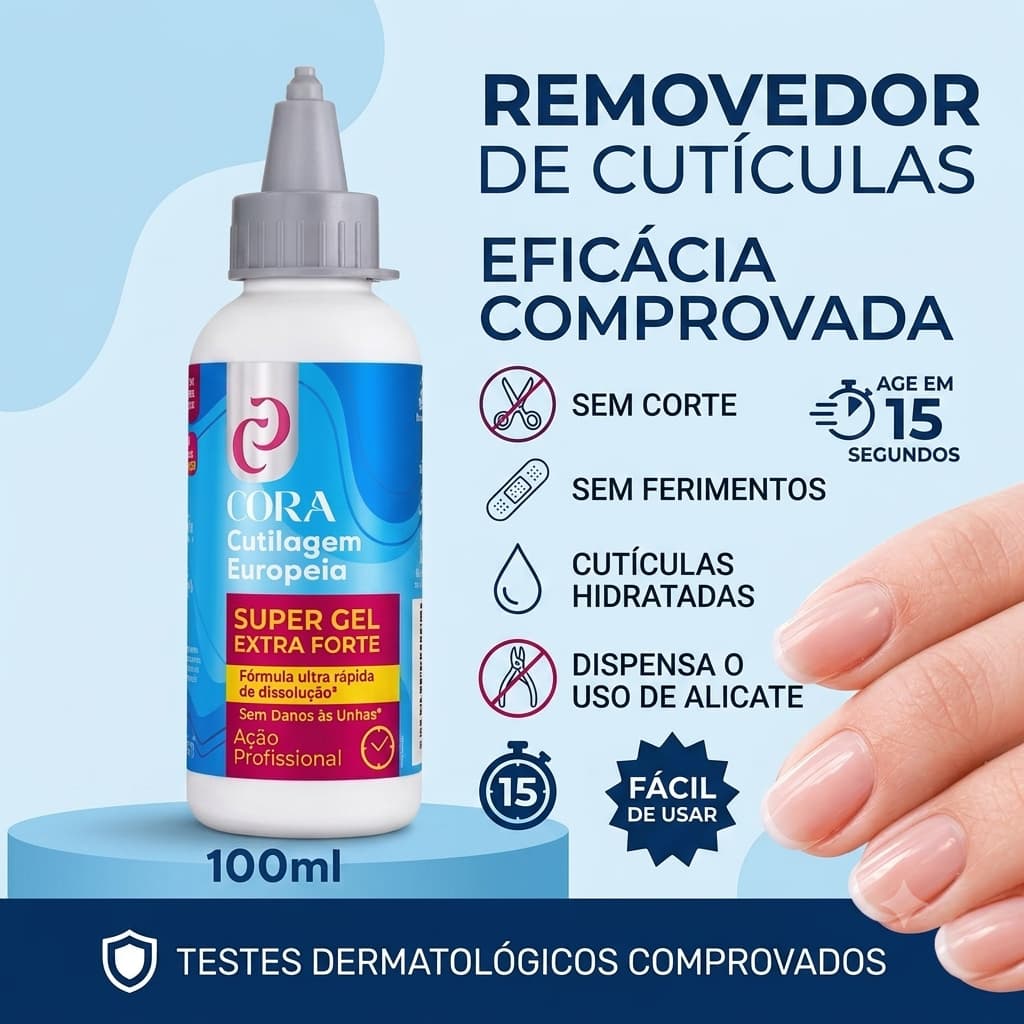Kinq Gel Removedor Cora 100ml Dispensa Alicate Sem Ferimentos💅 Cutículas bonitas sem sofrimento!