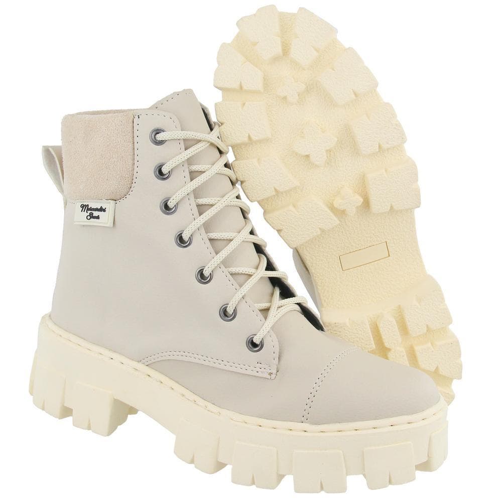 Botinha Cano Curto Blogueirinha Lançamento MS Sola Tratorada Confortavel Tendencia Feminina