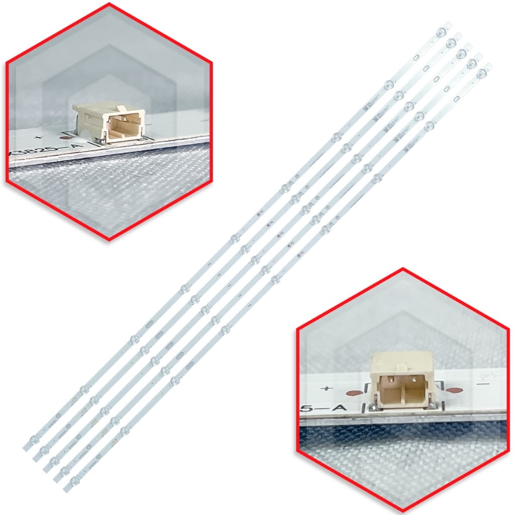 Kit com 5 Barras de Led TV PTV55G52R2C LBC550G5