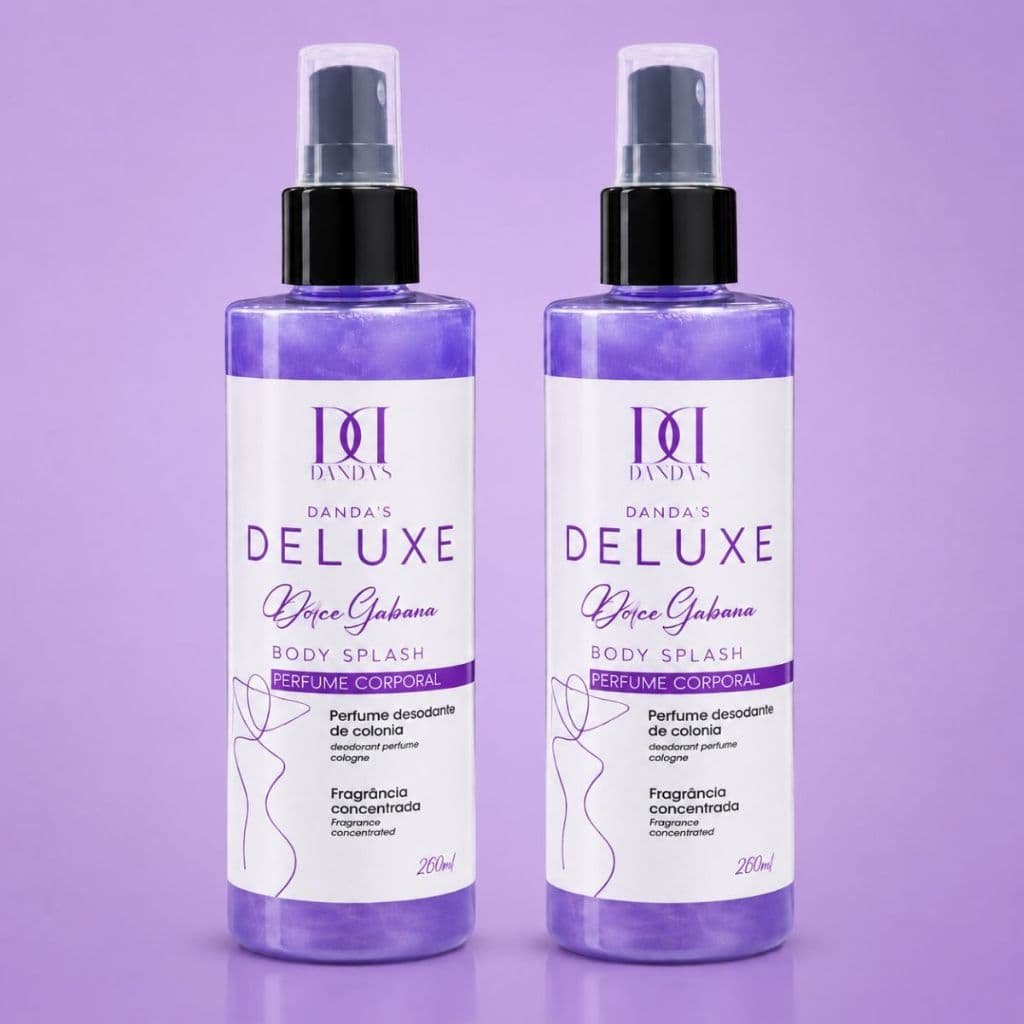 Kit 2 Desodorante Body Splash Corporal Perfume Colônia Fragrância Feminino Dolce Gabana 260ml