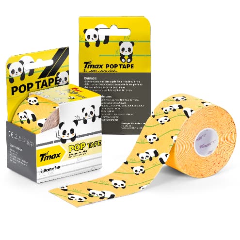 Fita Bandagem Terapêutica Funcional Adesiva Elástica Kinesio Tmax Pop - Original - PANDA INFANTIL KIDS