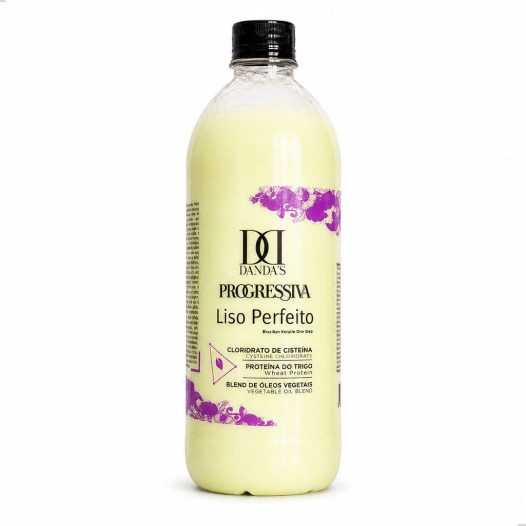 Escova Progressiva Profissional Alisamento Liso Perfeito Imediato Selagem Hidratação 1L Dandas