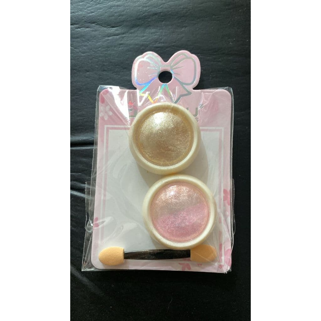 kit pó cromado Ouro e Rosa Dafu com 1 aplicador.