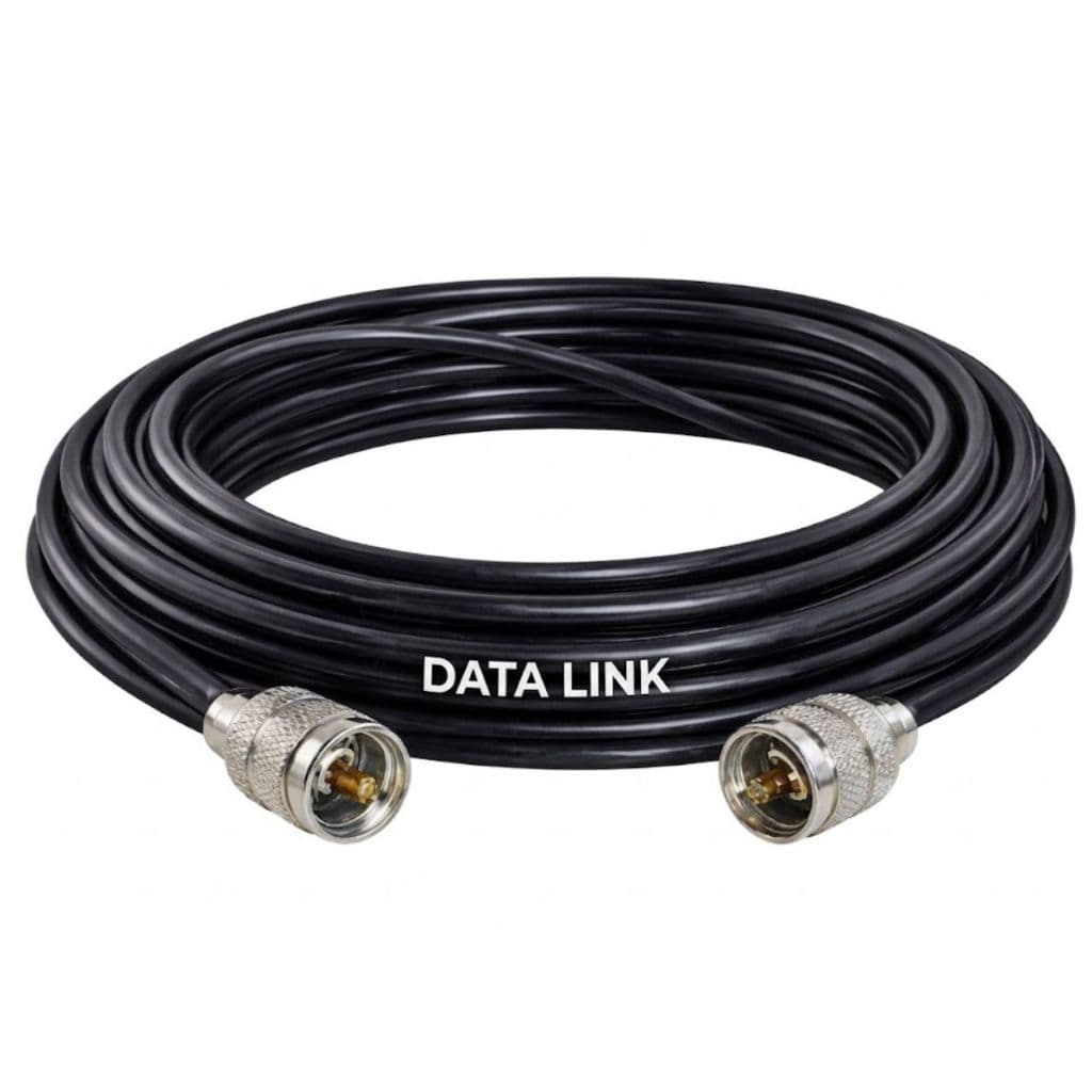 Cabo Coaxial Rg58 95%m Data Link  Px 2 Conector Soldado 5m