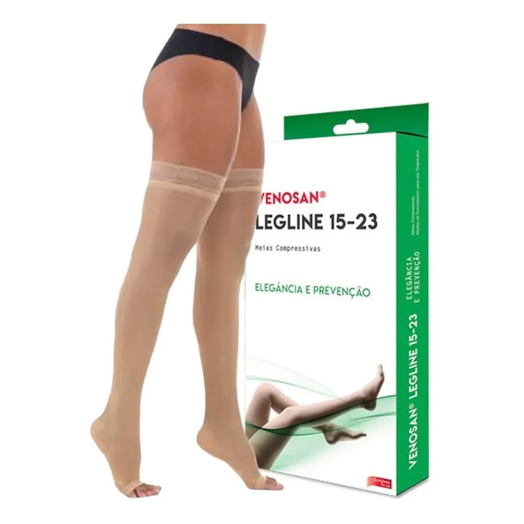 Meia 7/8 Coxa Agh 15-23 Mmhg Legline Venosan