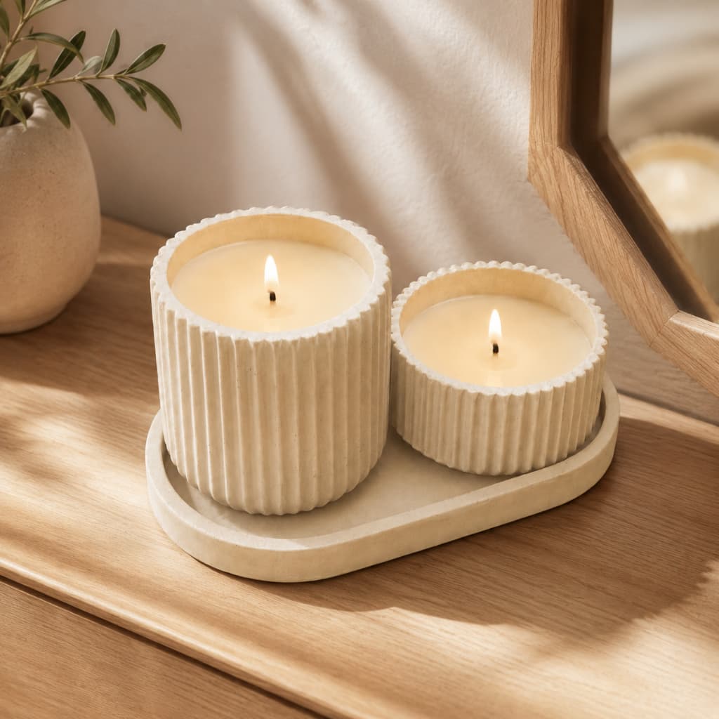 Kit Velas Aromáticas Decorativas Artesanais Personalizadas Presente Criativo Memory Bloom