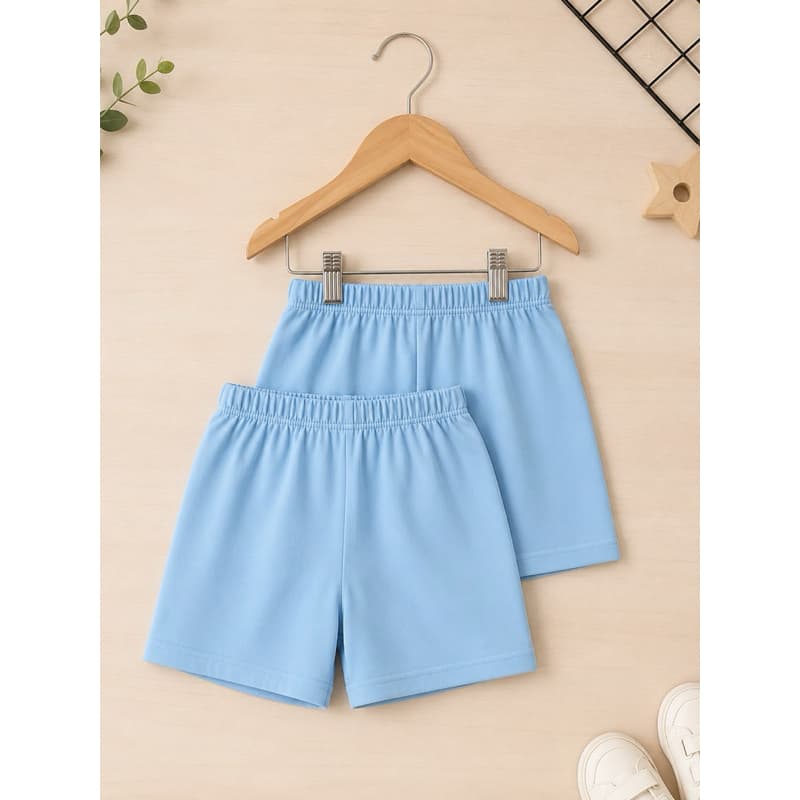 kit 2 bermuda algodão infantil menino casual básico