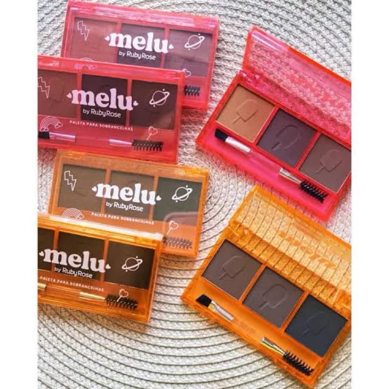 Paleta de Sombra para Sobrancelhas Melu By Ruby Rose 7g com Pigmentação Intensa
