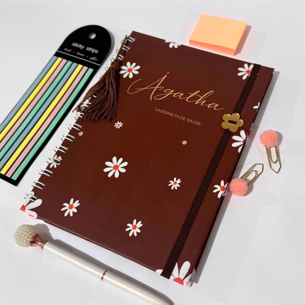 Caderneta de Vacina Saúde Vacinação Personalizada Menina capa dura versão atualizada SUS