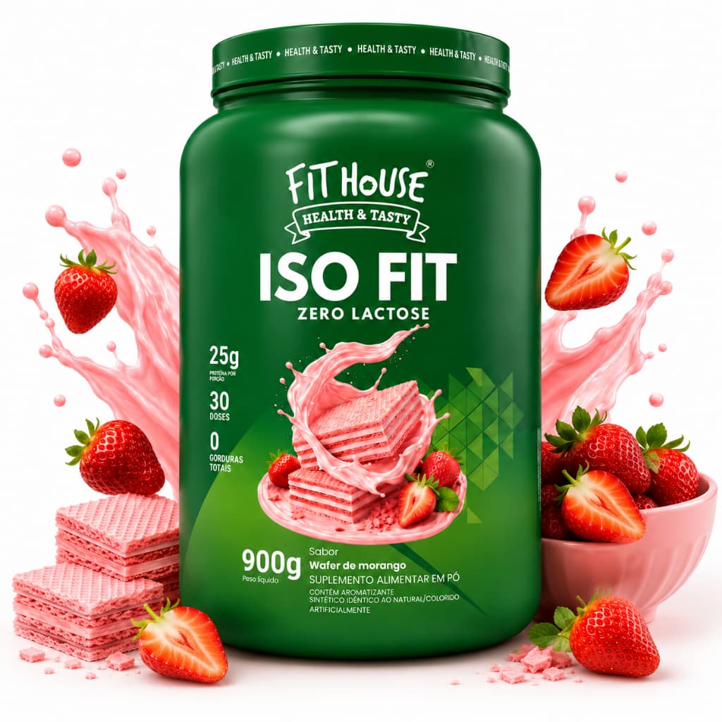 Kit 2x Whey Iso Fit Zero Lactose Pote 900g Fit House