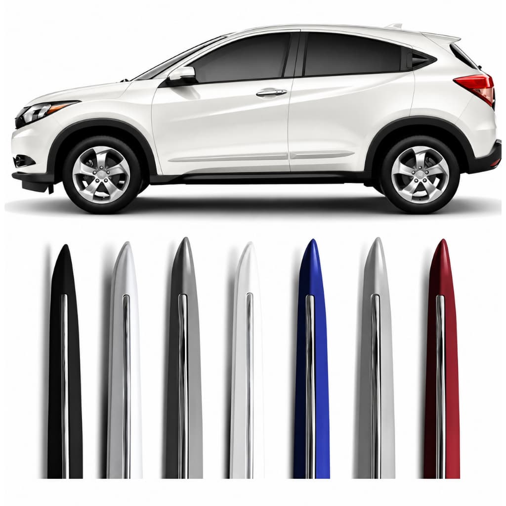 Jogo Friso Filete Lateral Honda Hrv Cromado 2015 A 2022 automotivo
