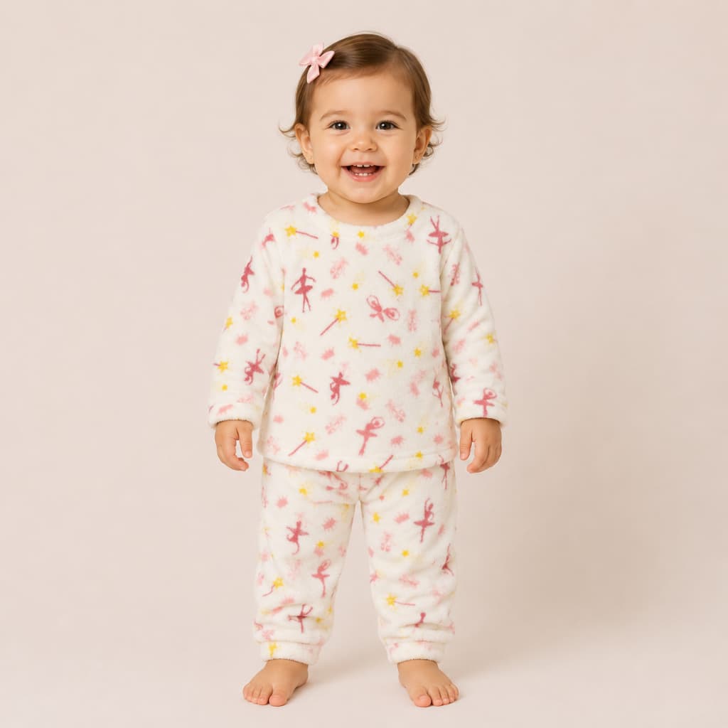 conjunto infantil pijama ultra soft fleece inverno
