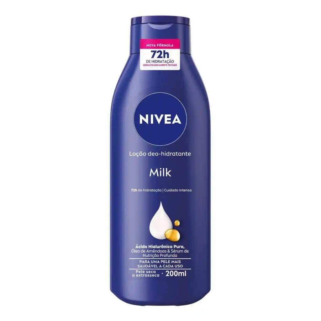 HIDRATANTE loção NÍVEA  200ML pele seca e extra seca