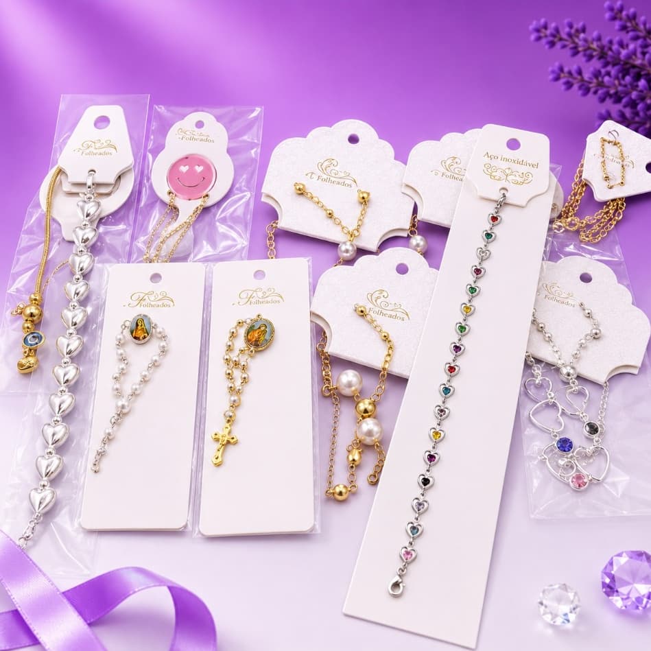 Pulseira Feminina Folheada a Ouro Delicada Elegante Ajustável Presente