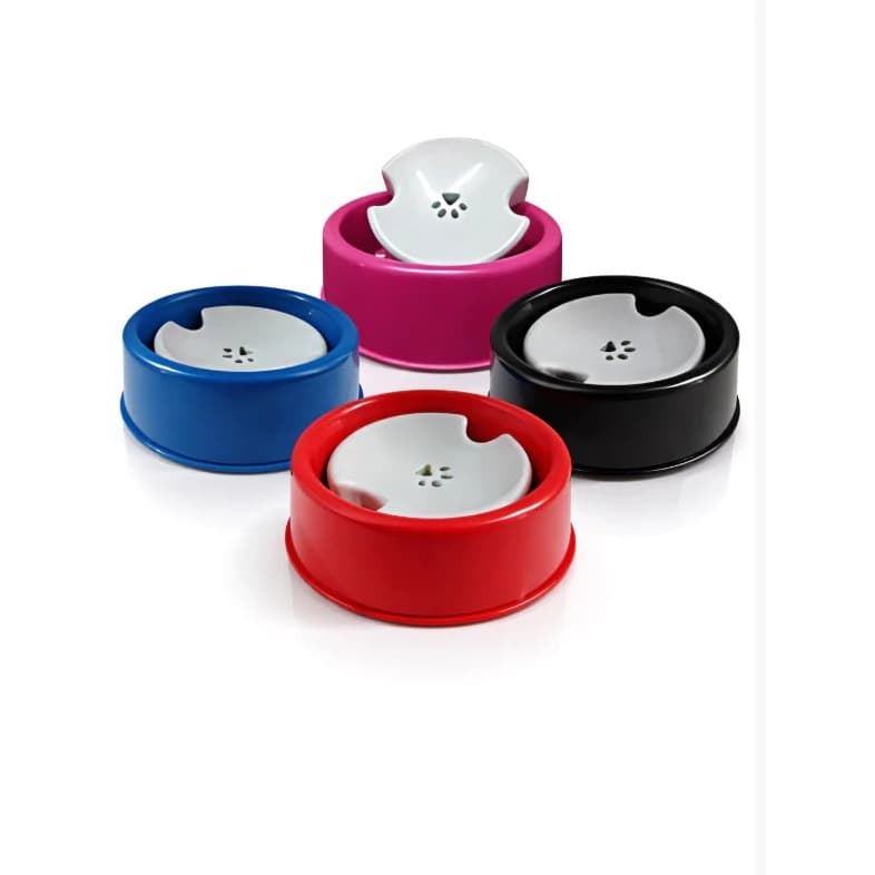 Comedouro e Bebedouro Pet Pelos Longos Com Boia Cães