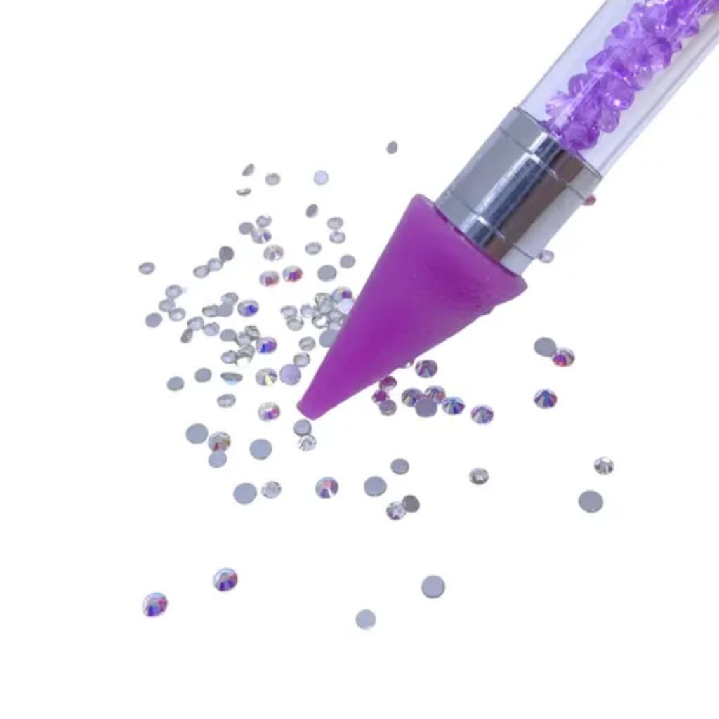 Caneta Pega Strass Pedraria Caviar Joias Em Unhas Nail Designer